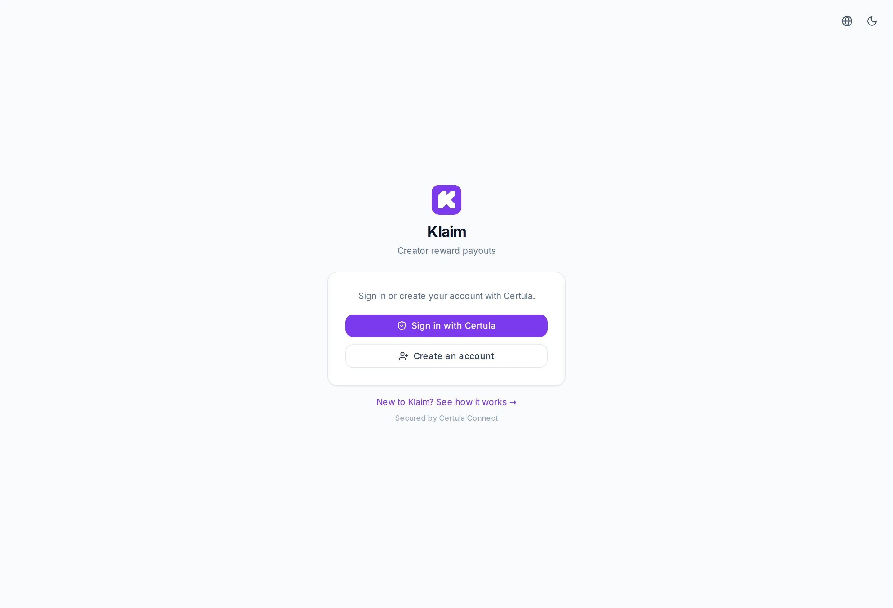Sign in or create your account