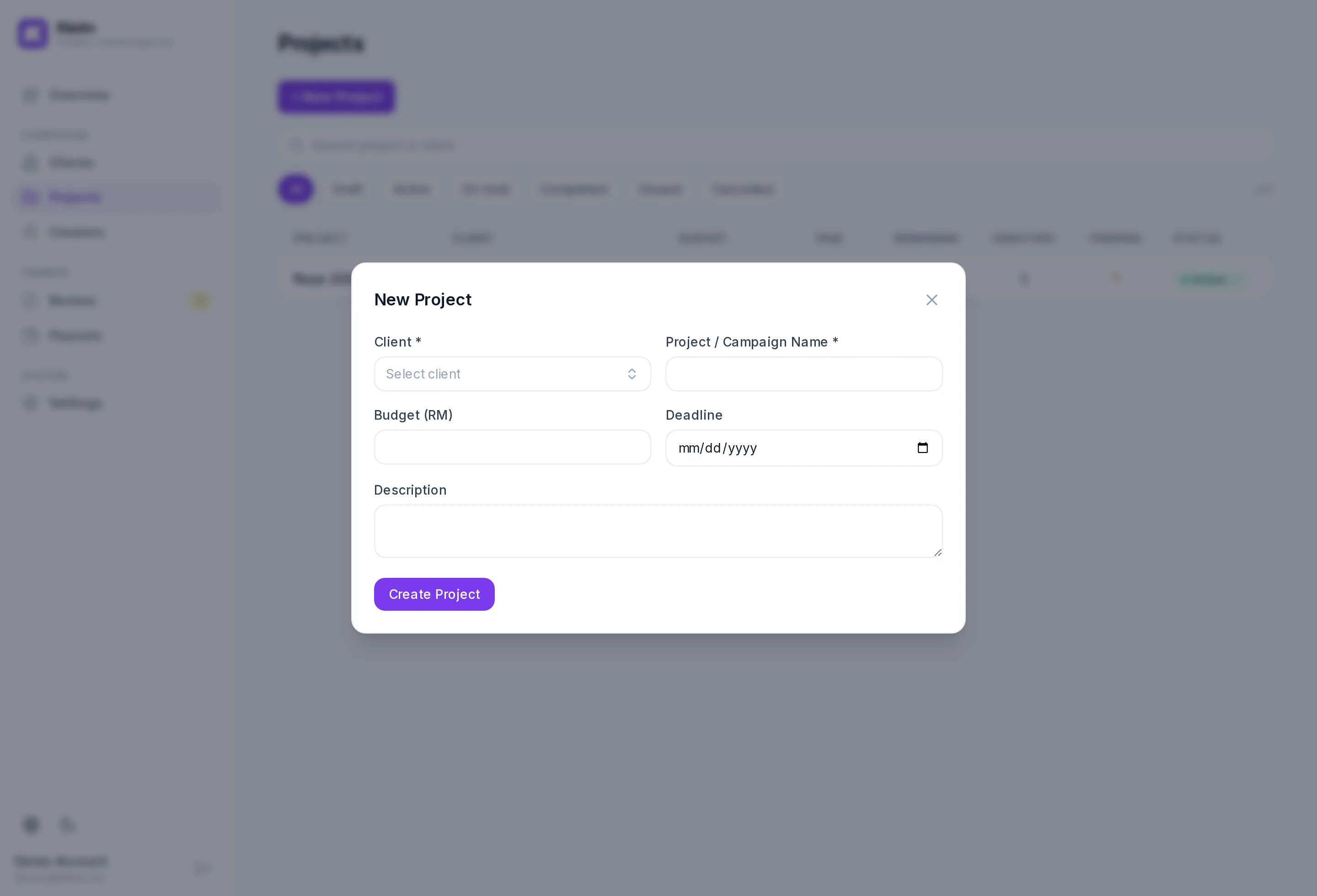 Create a campaign